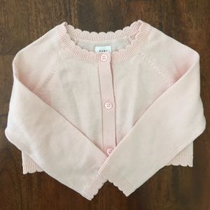 Baby Gap light pink cardigan